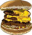 Fast Food Triple Cheeseburger